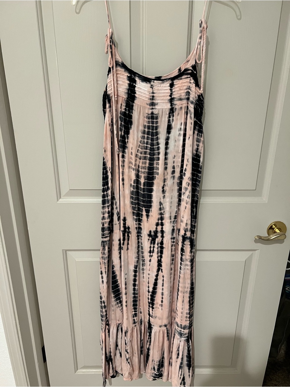 Young Fabulous & Broke Pink and Black Tie-Dye Maxi Dress - Picture 2 of 3